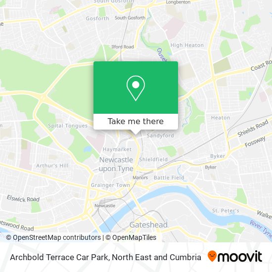 Archbold Terrace Car Park map