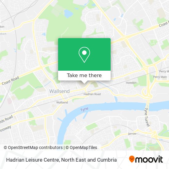 Hadrian Leisure Centre map