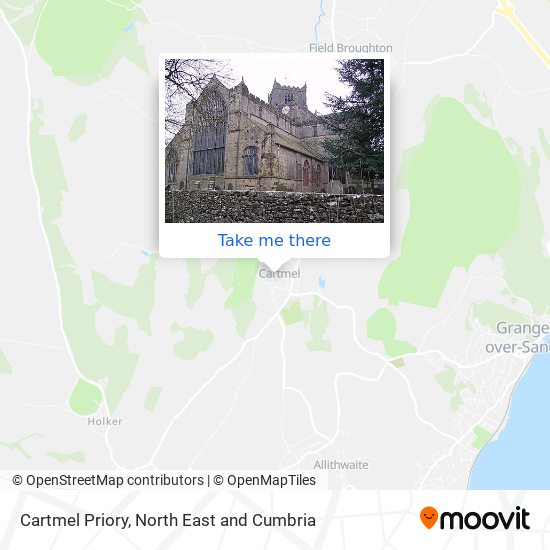 Cartmel Priory map