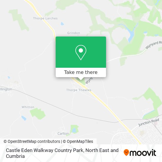 Castle Eden Walkway Country Park map