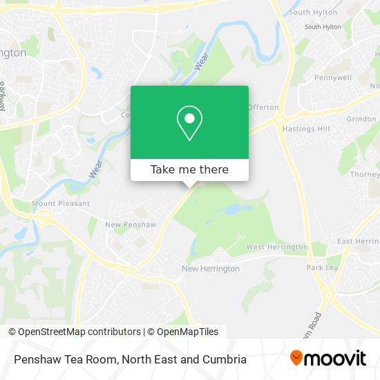 Penshaw Tea Room map