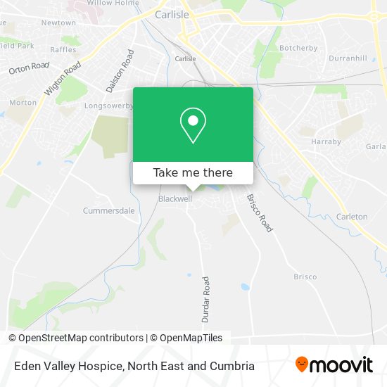 Eden Valley Hospice map