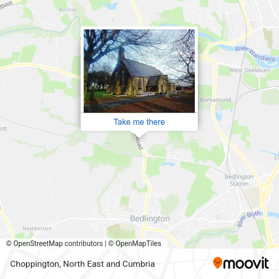 Choppington map