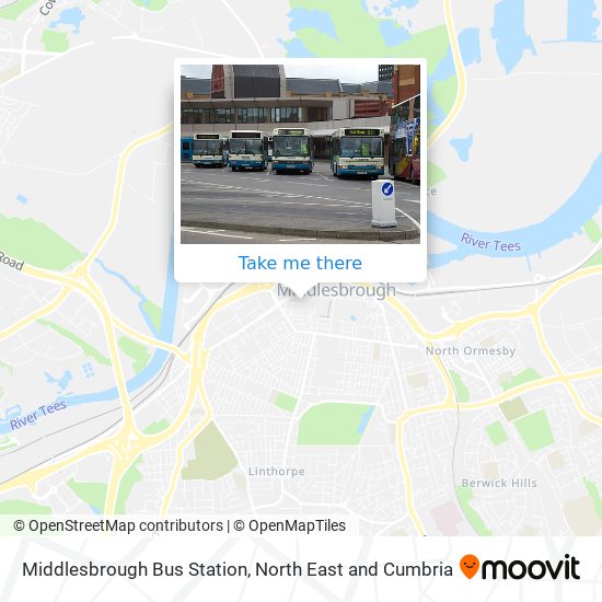 Middlesbrough Bus Station map