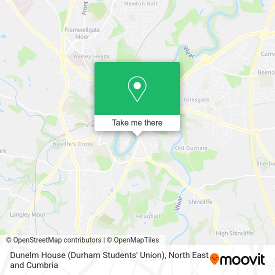 Dunelm House (Durham Students' Union) map