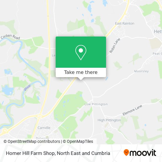 Homer Hill Farm Shop map