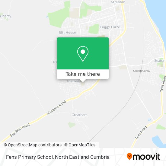 Fens Primary School map