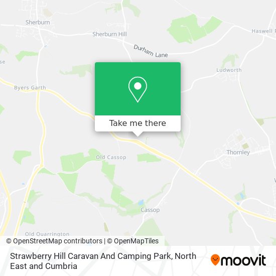 Strawberry Hill Caravan And Camping Park map