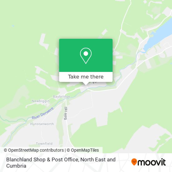 Blanchland Shop & Post Office map