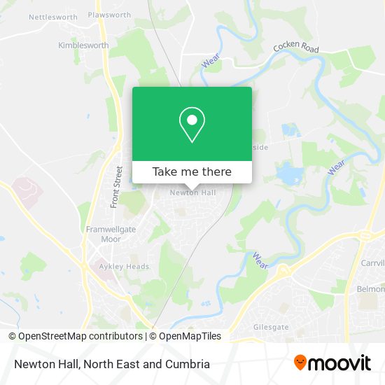 Newton Hall map