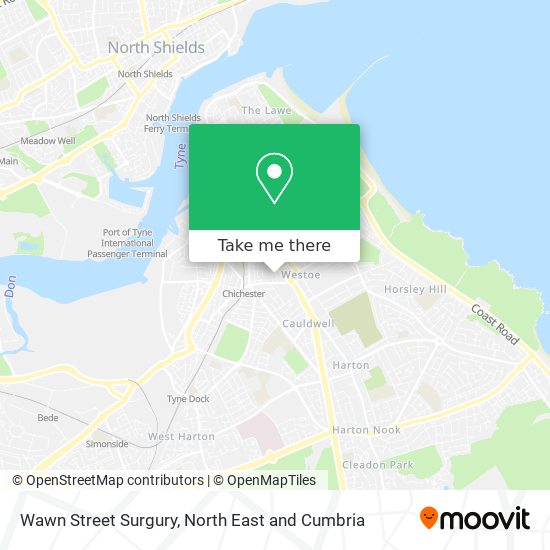 Wawn Street Surgury map