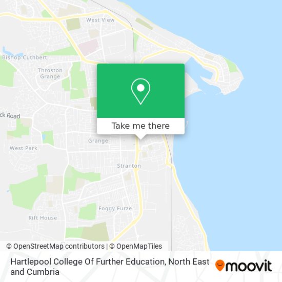 Hartlepool College Of Further Education map