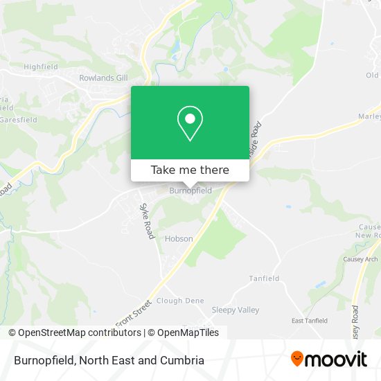 Burnopfield map