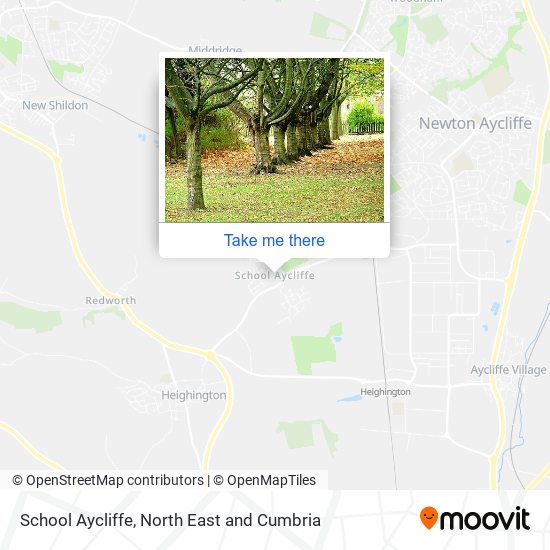 School Aycliffe map