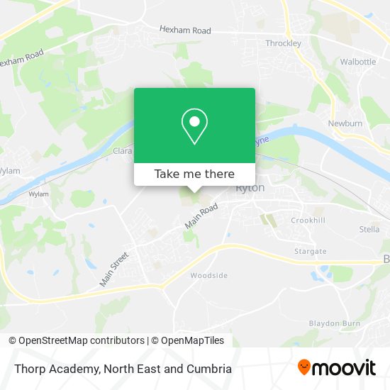 Thorp Academy map