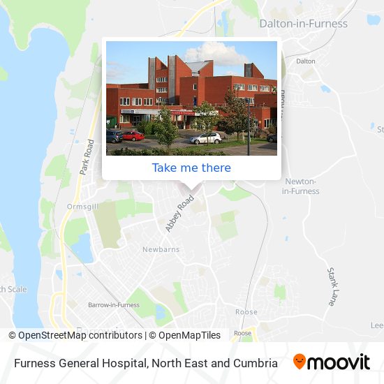 Furness General Hospital map
