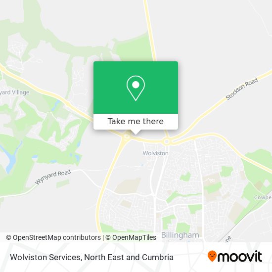 Wolviston Services map
