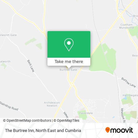 The Burtree Inn map