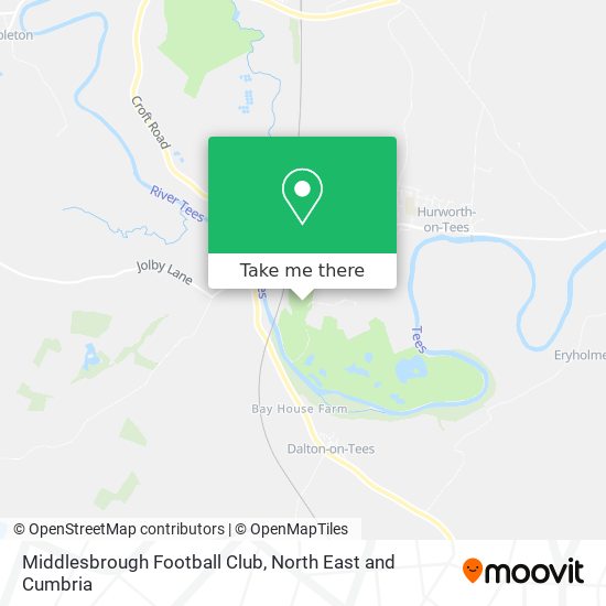 Middlesbrough Football Club map