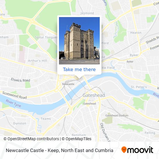 Newcastle Castle - Keep map