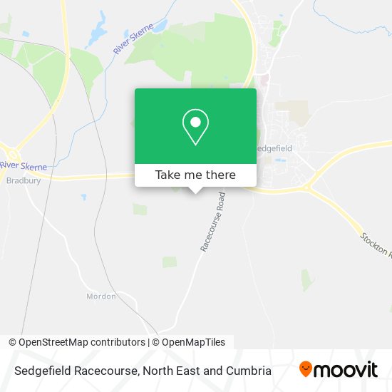 Sedgefield Racecourse map