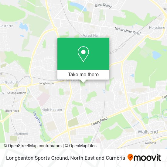 Longbenton Sports Ground map