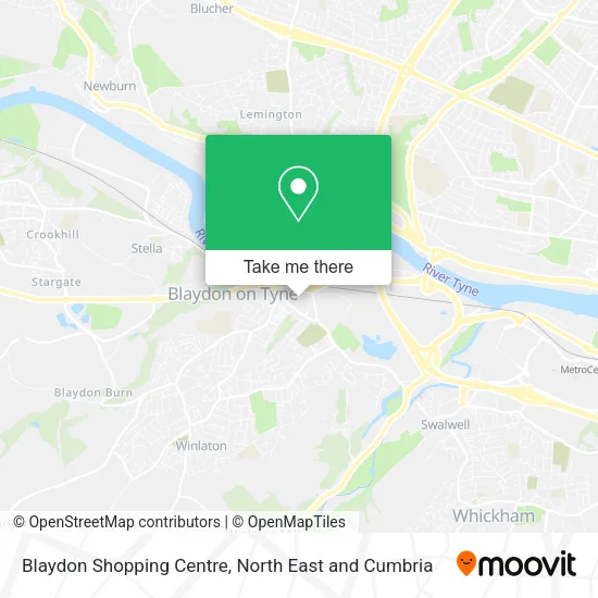 Blaydon Shopping Centre map