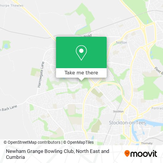 Newham Grange Bowling Club map