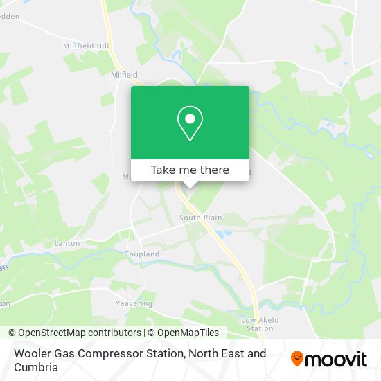 Wooler Gas Compressor Station map