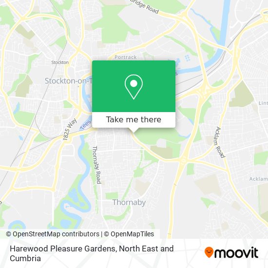 Harewood Pleasure Gardens map
