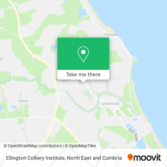 Ellington Colliery Institute map
