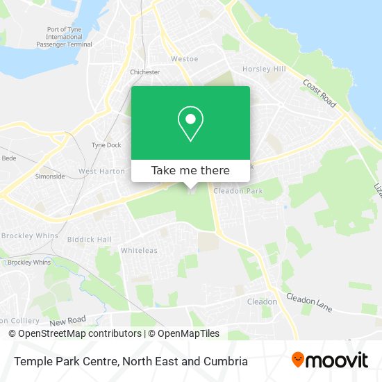Temple Park Centre map