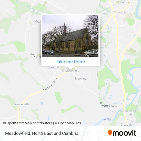 Meadowfield map