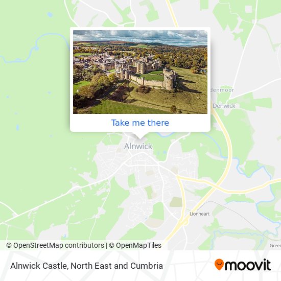 Alnwick Castle map