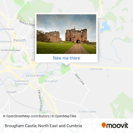 Brougham Castle map