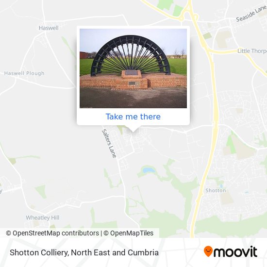 Shotton Colliery map