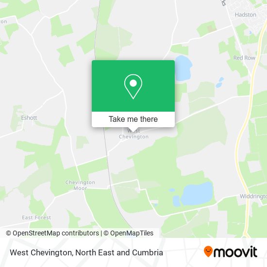 West Chevington map