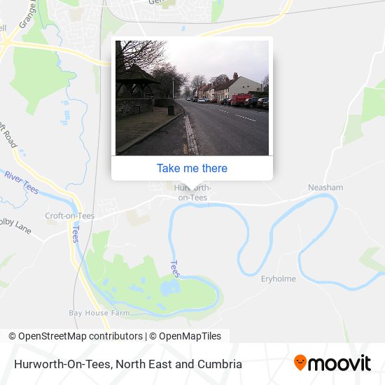 Hurworth-On-Tees map