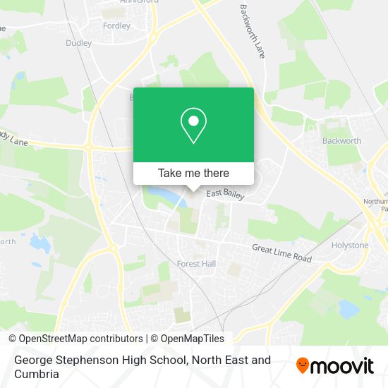 George Stephenson High School map