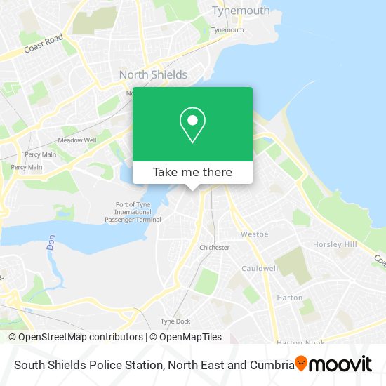 South Shields Police Station map