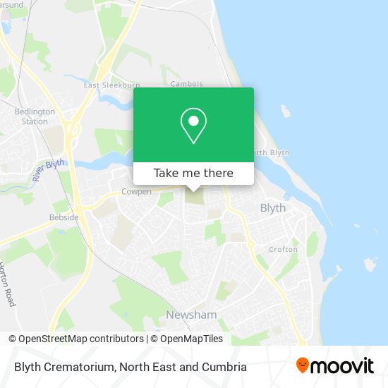 Blyth Crematorium map
