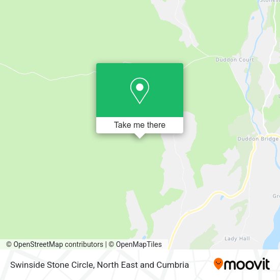 Swinside Stone Circle map