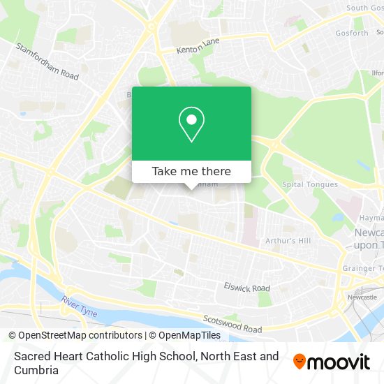 Sacred Heart Catholic High School map