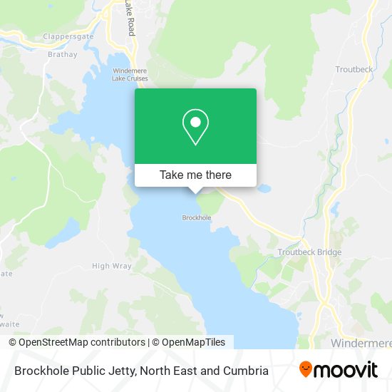 Brockhole Public Jetty map