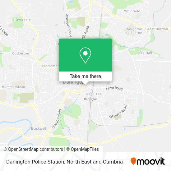 Darlington Police Station map