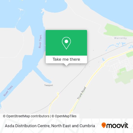 Asda Distribution Centre map