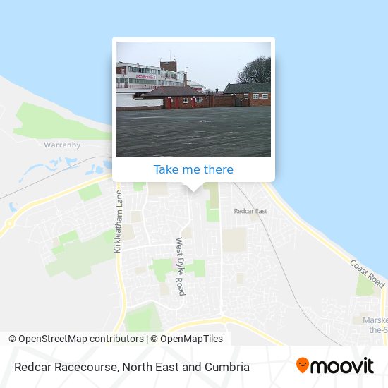 Redcar Racecourse map