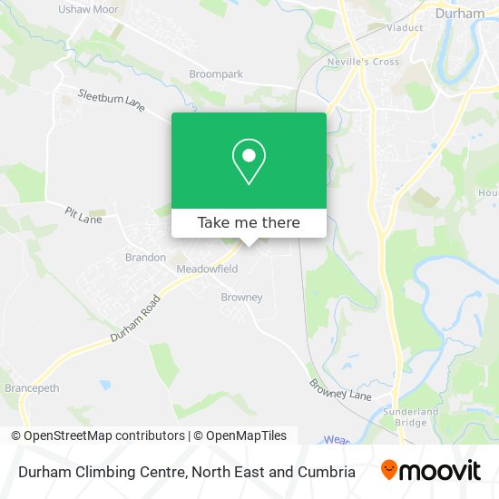 Durham Climbing Centre map