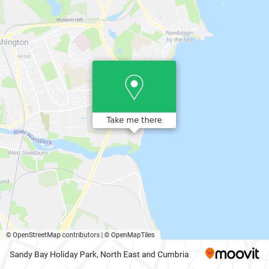 Sandy Bay Holiday Park map