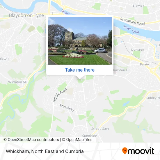 Whickham map